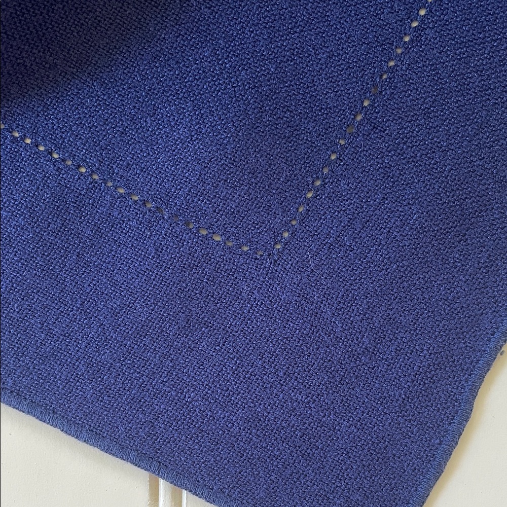 Royal Blue Rectangular Tablecloth - Picture 2 of 4
